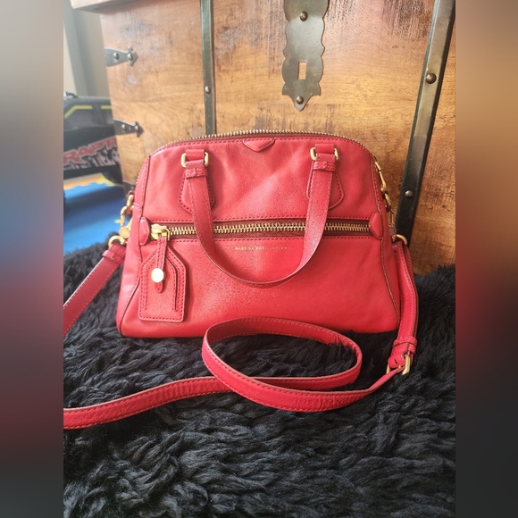 Marc By Marc Jacobs 2 Way Red Leather Bag - Picture 1 of 9